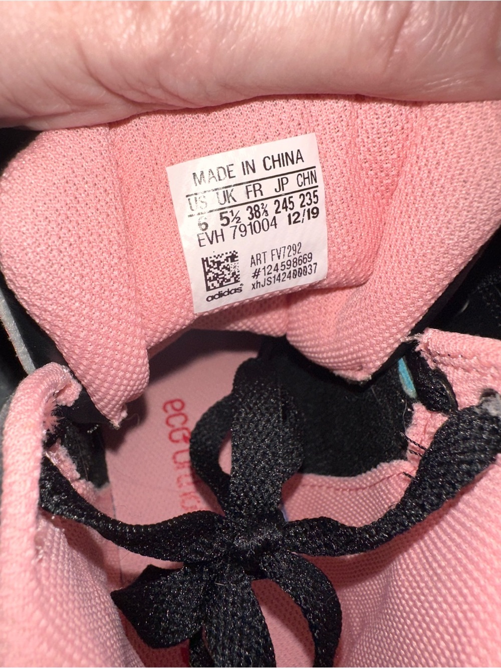 adidas High-Top Sneakers in Red, Pink & Light Blue - Picture 6 of 7